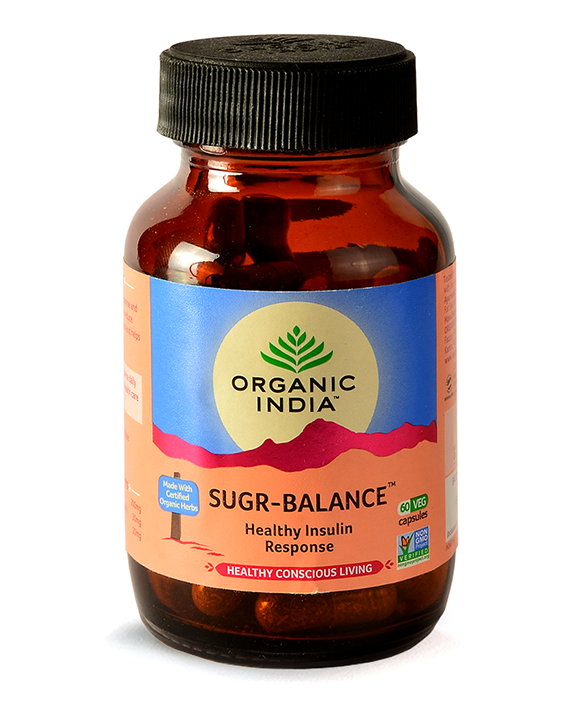 Organic India Sugar Balance 90 Vegetable Capsules